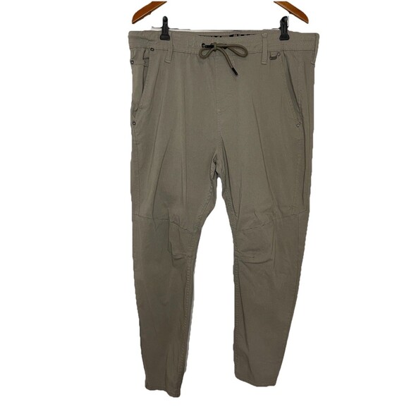 Projek Raw Men's XXL Gray Tapered Leg Pants Elastic Waist Casual 2XL - Picture 1 of 9